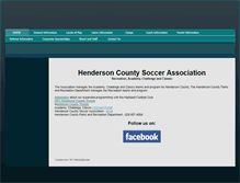 Tablet Screenshot of hendersoncountysoccer.org
